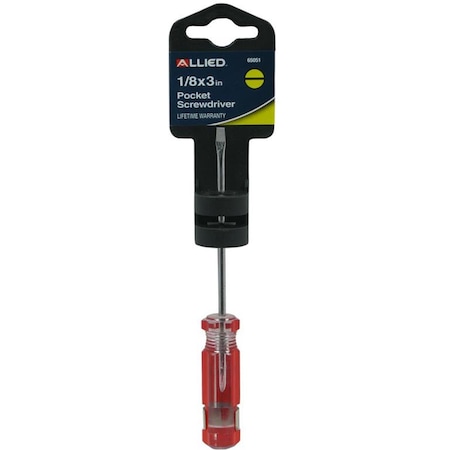 Pinpoint 0.12 x 3 in. Pocket Screwdriver with Clip PI3312765